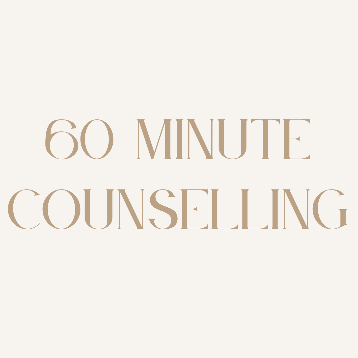 60 Minute Counselling
